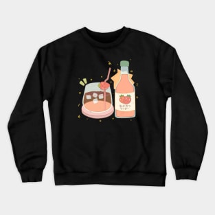 Japanese Strawberry Drink Crewneck Sweatshirt